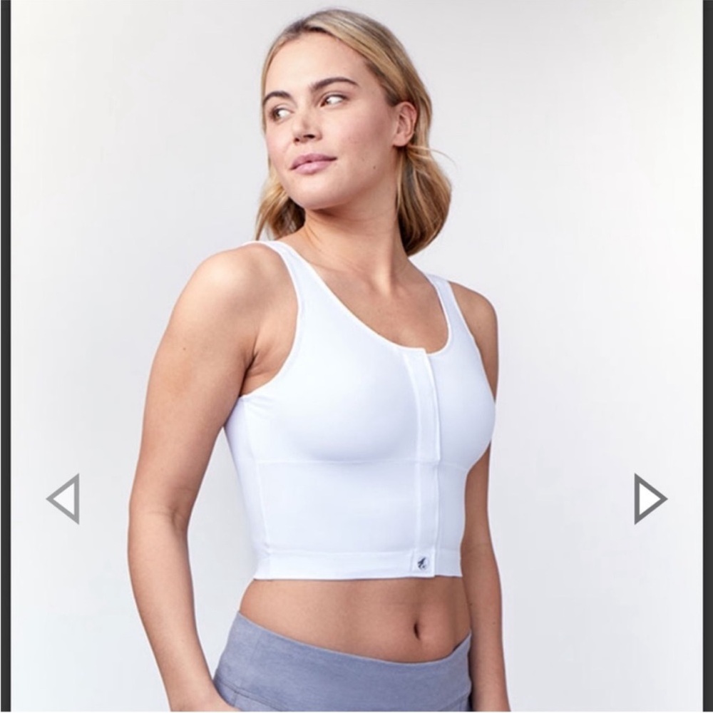 Masthead White Judy Long-Line Surgical Bra, Size 2XL Women’s